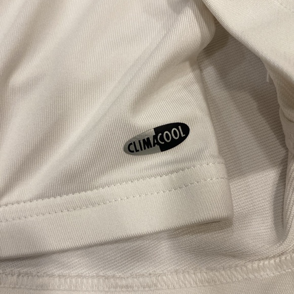 Adidas Climalite White Tennis /Golf with Built in Shorts Size 10 - Picture 7 of 9